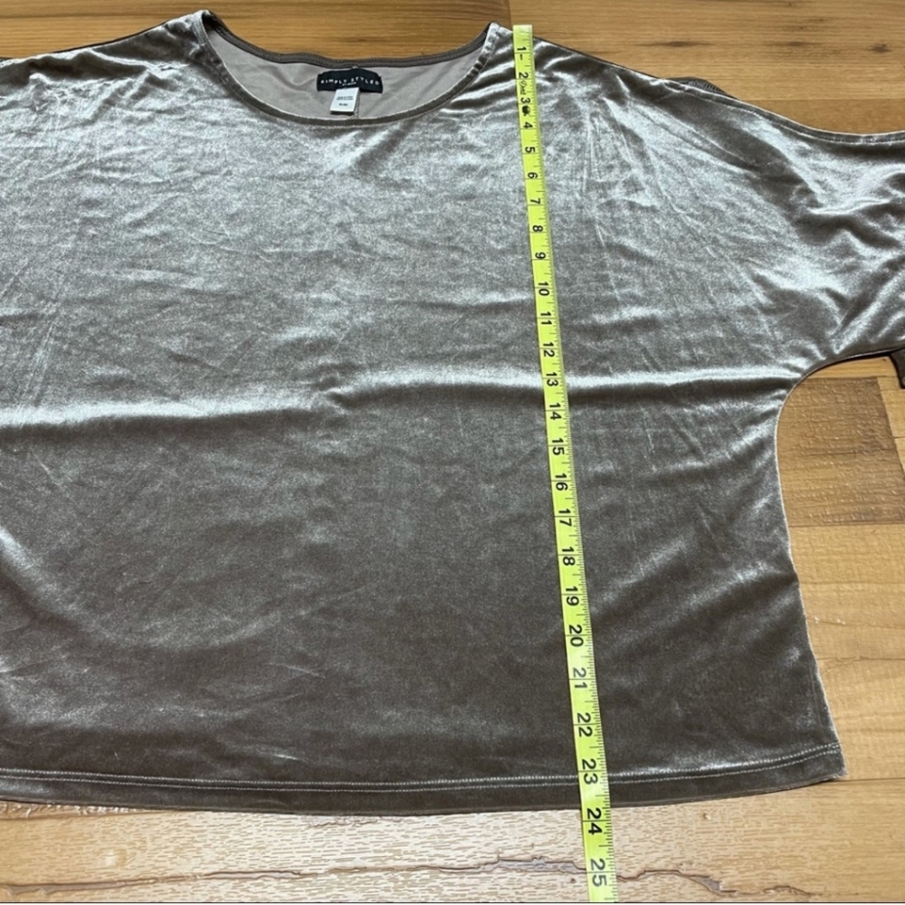 Simply Styled Tan Velvet Top - Picture 7 of 10